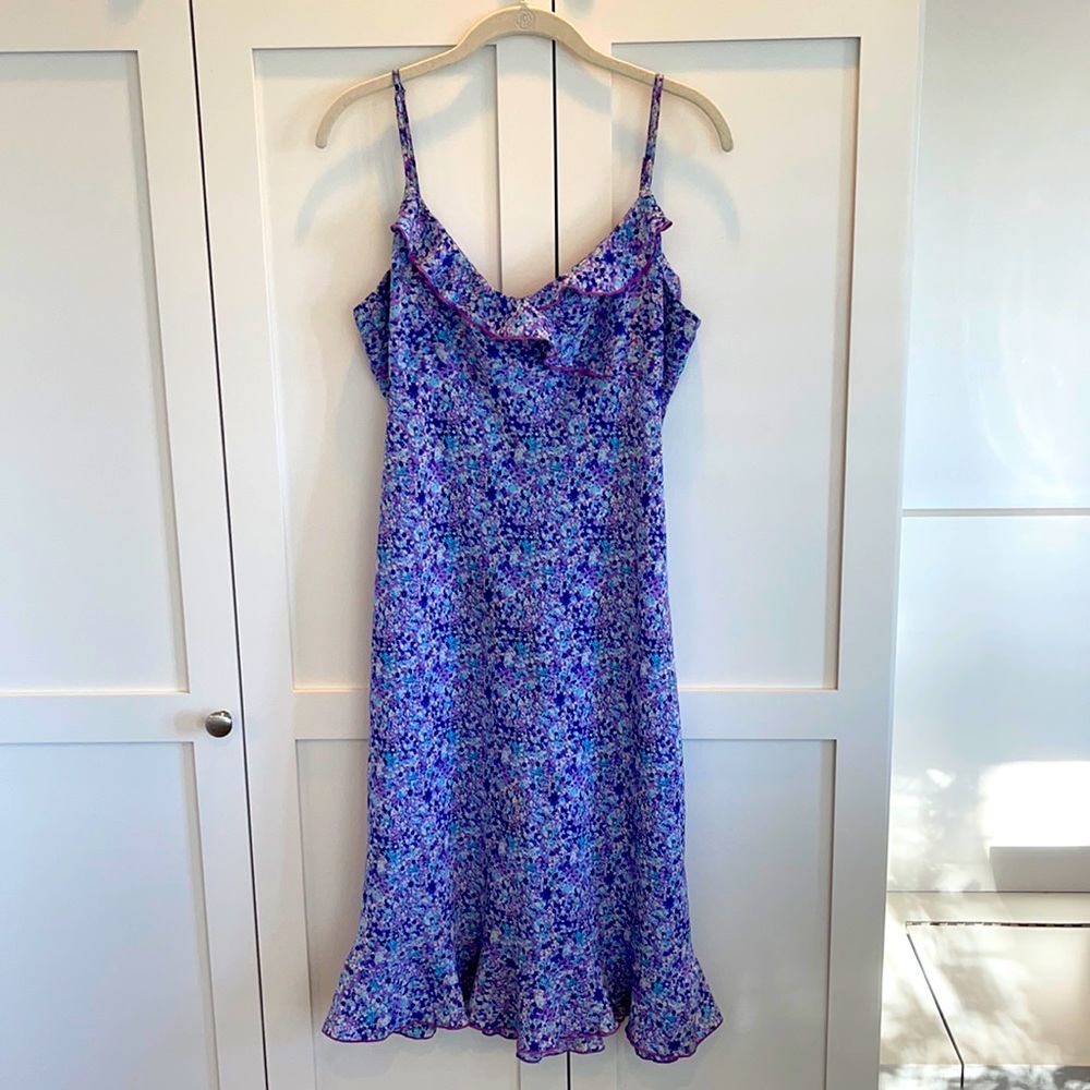 Purple floral dress